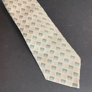 Silk Geometric Extra Long Length Tie 63”